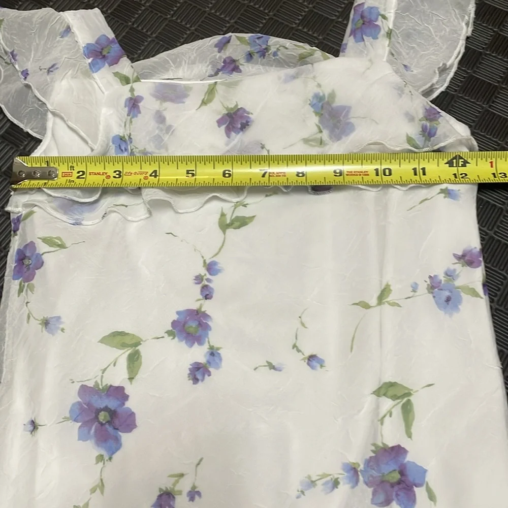 r n kidz white two piece with purple floral design. skirt and top set - Picture 7 of 11